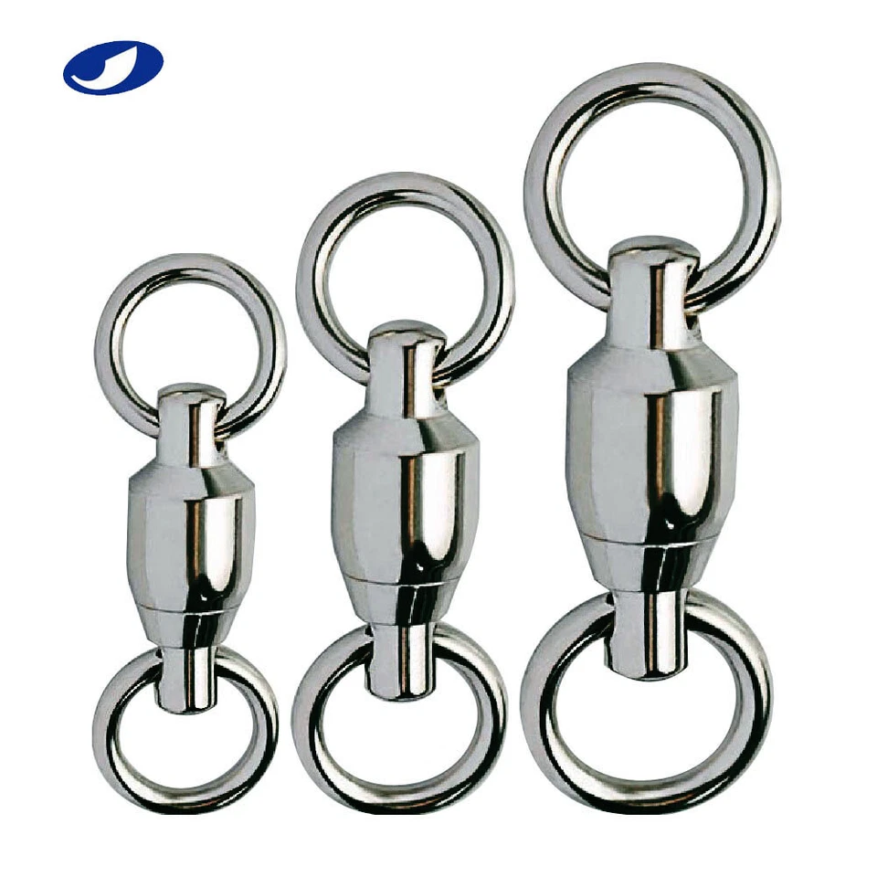 OCEAN CAT Ball Bearing Trolling Swivel Snaps Stainless Steel Nickel Doulock Fish - Image 3 of 4