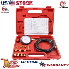 500PSI Automatic Engine Oil Pressure Test Kit TU-11A Tester Gauge Diagnostic Kit