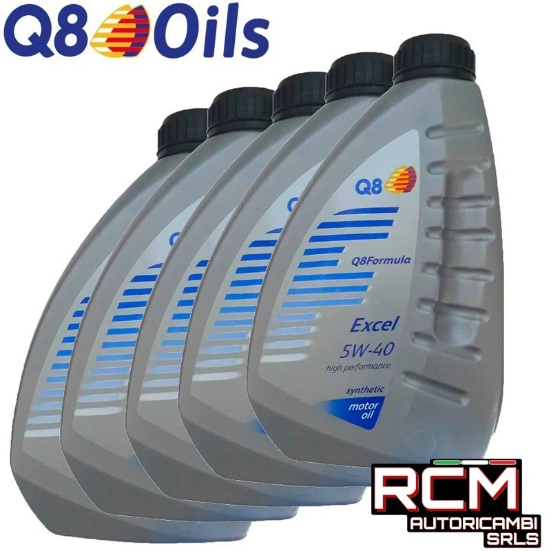 5 LT Q8 Formula 5W40 EXCEL PLUS Olio Motore 5 LITRO