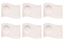 Villeroy & Boch NewWave Caffè 6er Set Espressountertassen 17x13cm weiß Porzellan