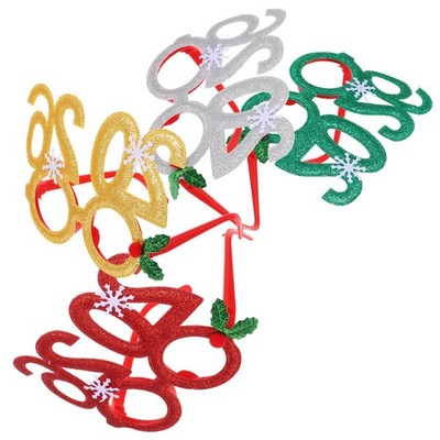  4 Pcs Happy New Year Brillen Neujahrspartyzubehör Neujahrsbrille