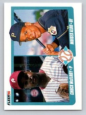Chuck McElroy / Moises Alou 1990 Fleer #650 RC Rookie Baseball Card. rookie card picture