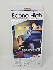 Econo-High Compact Portable Foot Rest, Purple, Made in USA, w/ Bag - Open Box