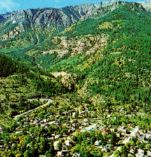 Vintage Postcard Aerial View Ouray Colorado CO Switzerland Of America