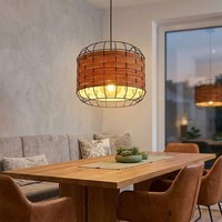 Pendellampe HäNgeleuchte Wohnzimmerlampe Holzoptik KüChenleuchte LED H 120 Cm