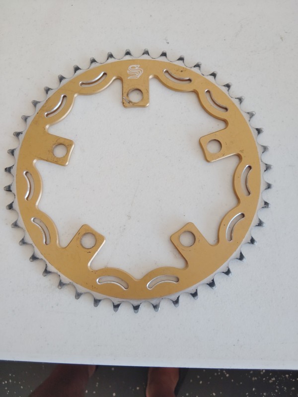 Snap BMX Products  5 bolt Chainring - 43t Gold Elf Gt Se Redline Ghp Crupi Mcs 