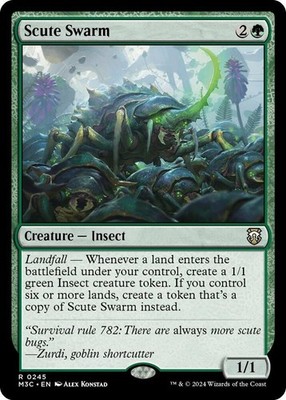 1x Scute Swarm - Commander: Modern Horizons 3 - NM  -  MTG