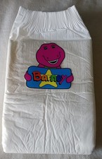 Mega adult disposable ABDL diaper-Barney READ DESCRIPTION FULLY