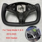 Yoke Steering Wheel for Tesla Model X Model S 2014-2023 with Heated Leather
