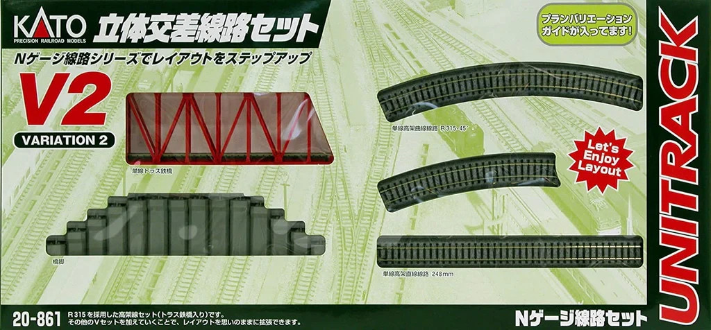 N Gauge - Kato Unitrack Track Set V2 - 20-861 NEW