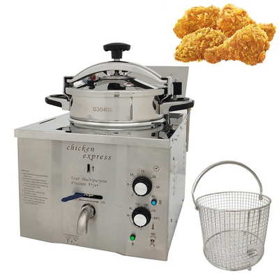#ad #ad Commercial Pressure Fried Chicken Fryer 2.4KW Electric 16L Stainless Steel $1597.99