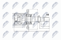 Gelenksatz Antriebswelle NTY NPW-NS-051 FüR Koleos Nissan Qashqai Renault 1 Dci