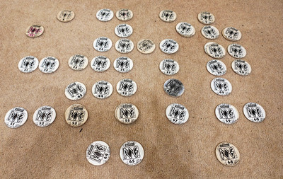 POGS - WORLD POG FEDERATION - SERIE 1 - Vintage 90er Pogs - halber Satz 31 von 70