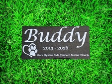Granite Pet Memorial Stone Grave Marker Headstone Garden Plaque Burial Loss t23