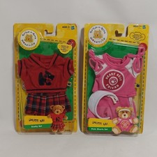 Build-A-Bear DRESS ME "Scotty Plaid Skirt  Pink Shorts " Sets Fits 7" Bears
