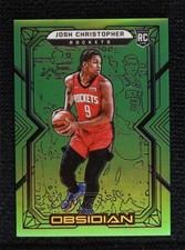 2021 Panini Obsidian Electric Etch Green Flood 21/25 Josh Christopher #174 0u6v