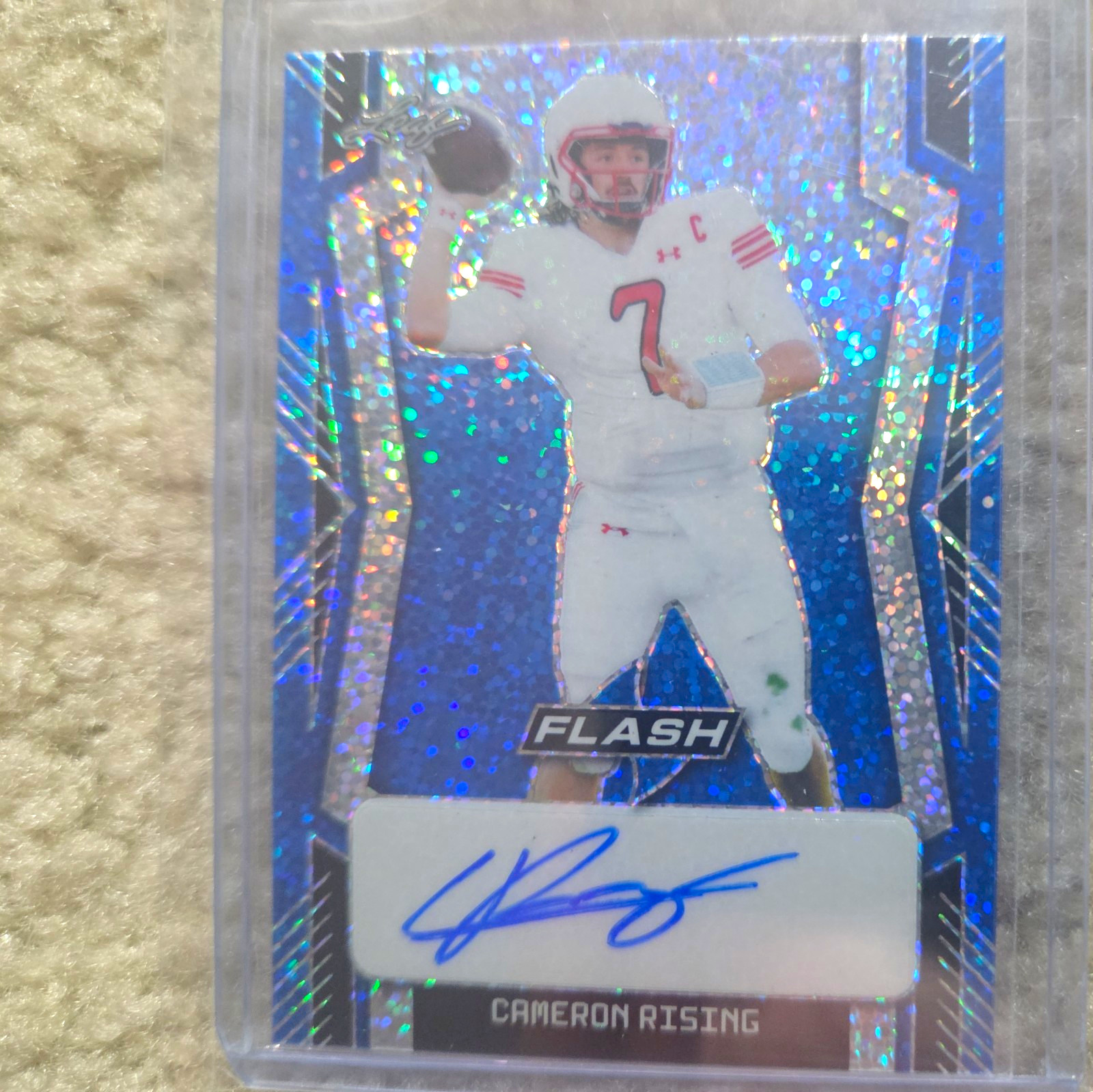 2022 Leaf Flash - Cameron Rising #BA-CR1 Blue Metalized Sparkles /25 (AU, RC)