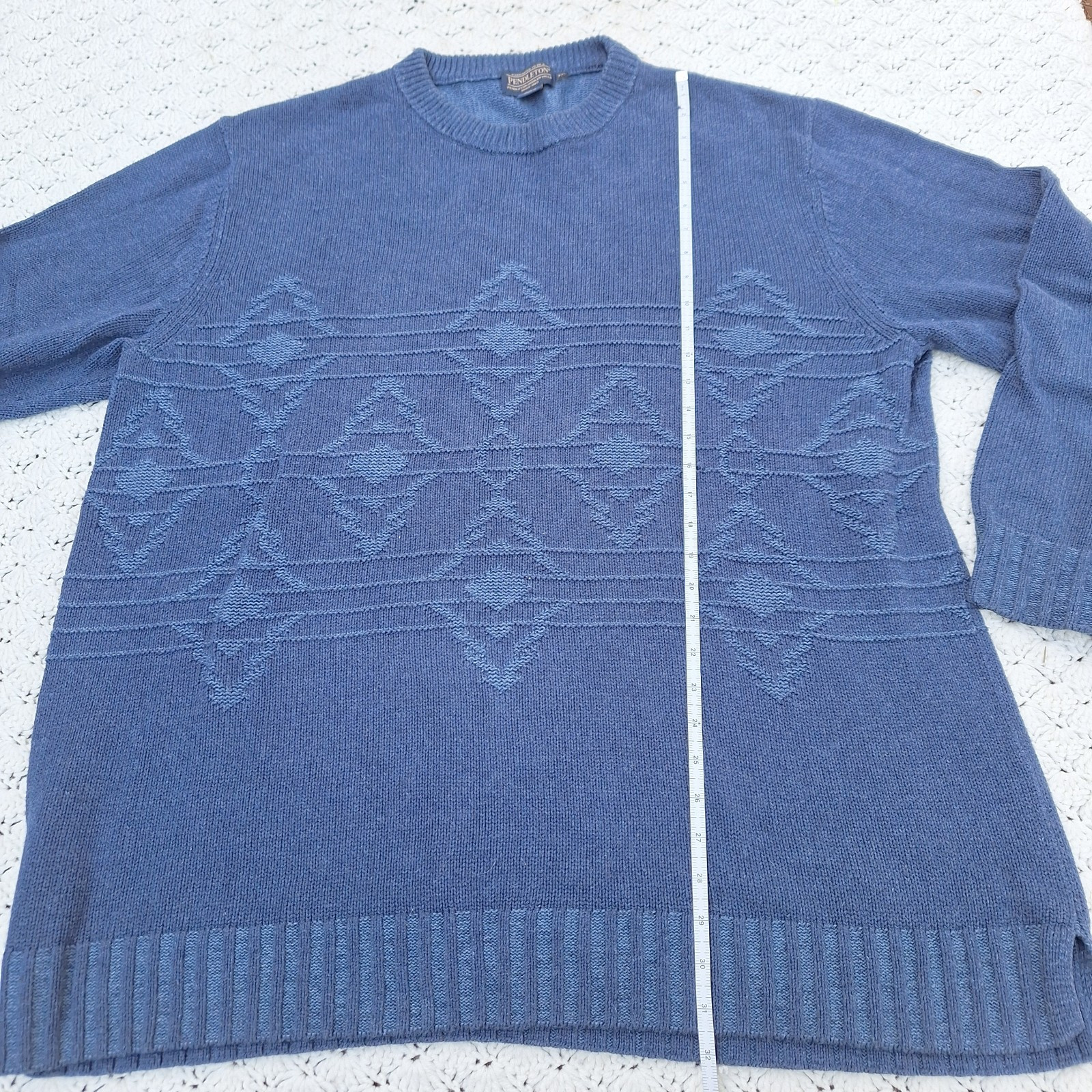 Pendleton Mens Cotton Aztec Pattern Crewneck Swea… - image 10