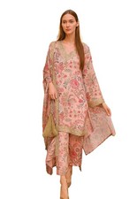 Women's Cotton Blend Printed Kurta with Pant  Dupatta