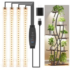 8.6'' Full Spectrum LED Grow Light Strips for Indoor Plants with Timer  Dimming