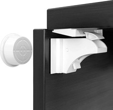 2 Pack Magnetic Cabinet Locks Baby Proofing Child Safety Cupboard Drawers Latche