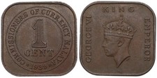 Malaya and British Borneo - 1 One Cent 1939-1962 - Various Years