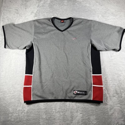 Vintage Nike Shirt Mens XL Gray Alpha Project Basketball Loose Baggy Y2K 90s VTG