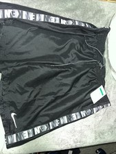 Nike Logo Tape NESSC472-001 Black Men's Swim Shorts Size XL