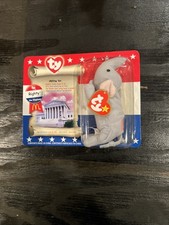 TY McDonald's Beanie Baby "Righty The Elephant" 1996 Rare Tag Errors, New