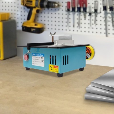 Mini Tischkreissäge 0-90° Verstellbare Tischkreissäge mit 4 Blättern Table Saw