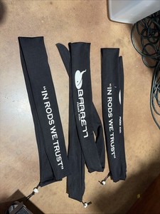 3 Fishing Barrett Rod Surf Covers 7ft Long Shark Avet