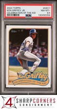 2024 TOPPS CELEBRATION OF THE KID #KID11 KEN GRIFFEY JR. HOF POP 2 PSA 8.5