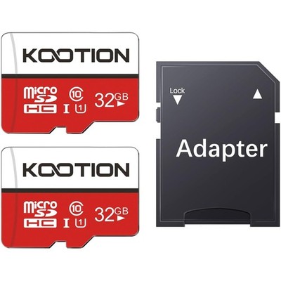 Micro SD Karte 32GB 2er Pack UHS-I Class 10 A1 MicroSDHC USB Adapter