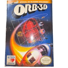 ORB-3D Nintendo NES 1990 Video Game with Manual and 3D Glasses