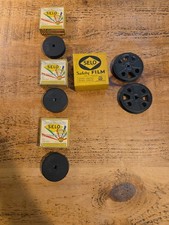 BOXED VINTAGE SELO REEL SPOOLS 5X SELO REEL SaFETY FILM SPOOLS. SELO FILM SPOOLS