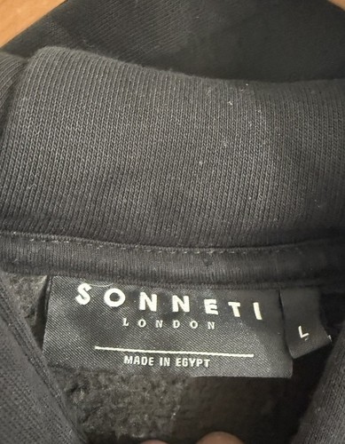 Sonneti London Hoodie Hooded Sweatshirt Boys Youth Large Black - Picture 4 of 4