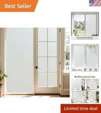 Frosted Glass Window Privacy Film, Bathroom Window Privacy Film for Glass Win...