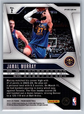 NBA Jamal Murray Panini Prizm 2nd プリズム版 NBA Jamal Murray Panini Prizm 2nd プリズム版 NBA Jamal Murray