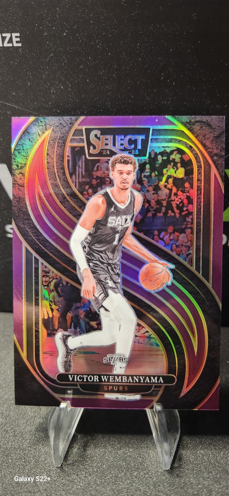 2024-25 Panini Select - Premier Level Victor Wembanyama #102 Purple Prizm /99