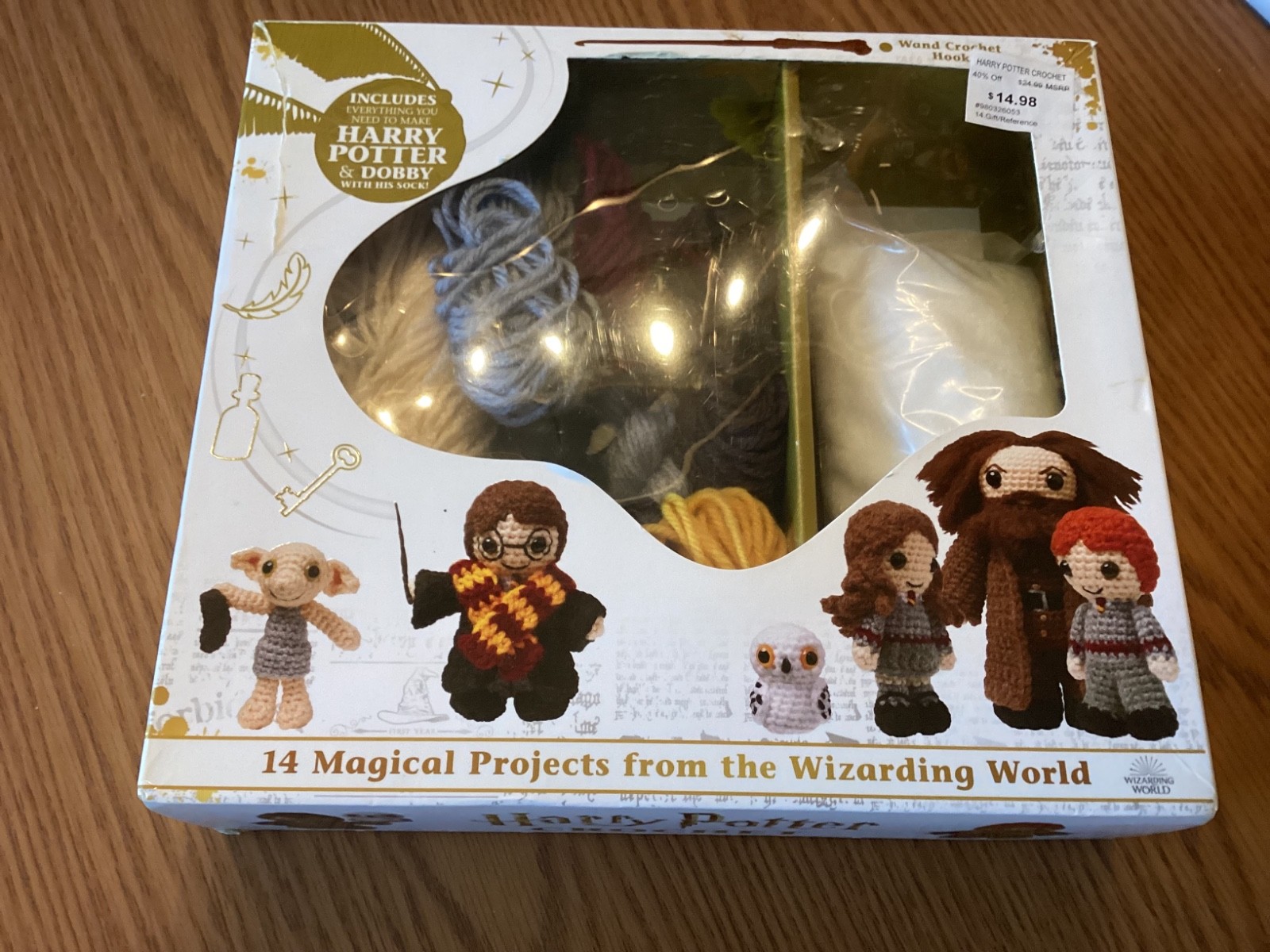 Harry Potter Crochet Kit with 14 Wizarding World Projects Including HP and Dobby 2019 Paperback-image