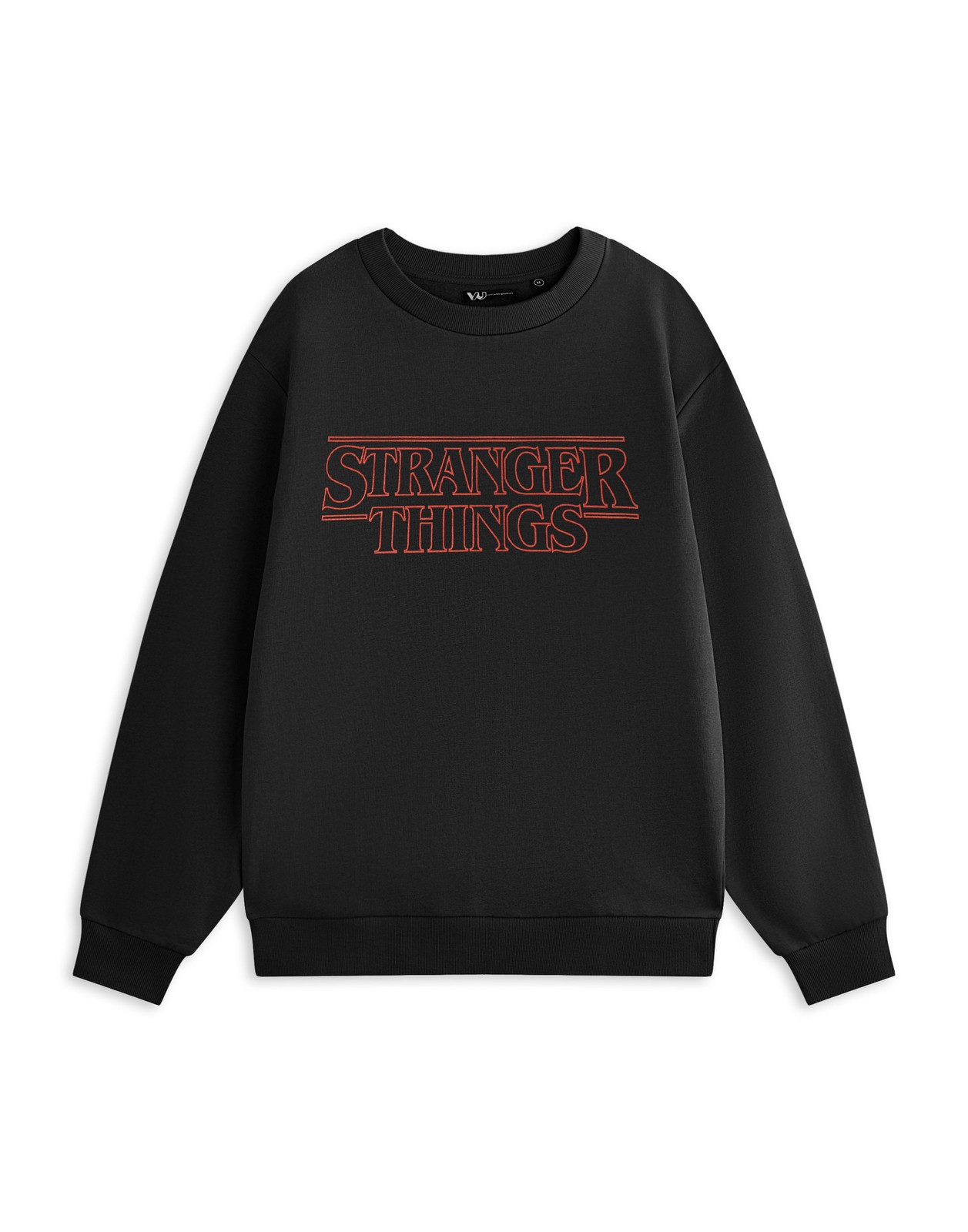 Stranger Things Schwarz Neon Sweatshirt Unisex Erwachsene