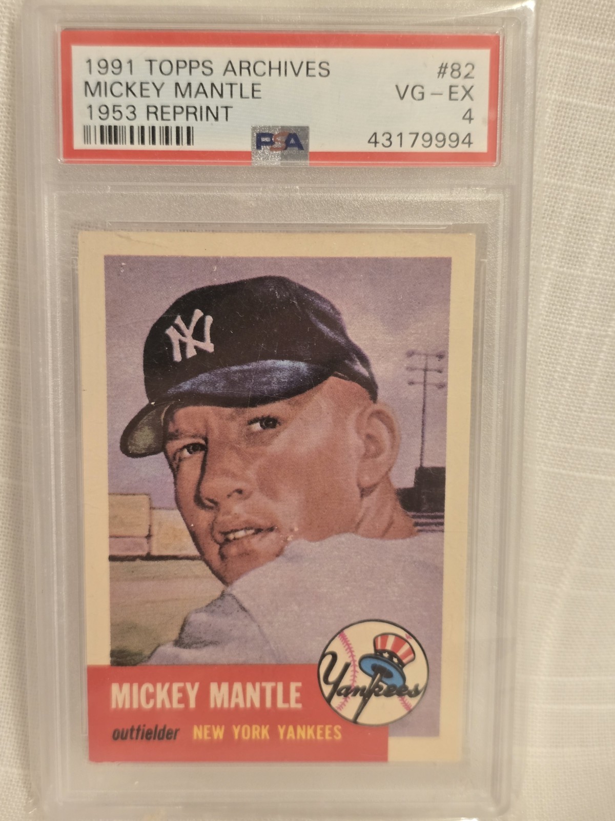 1991 Topps Topps Archives #82 Mickey Mantle front