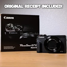 Canon PowerShot G7 X Mark III 20.2MP 4K Digital Camera Black - US MODEL - NEW