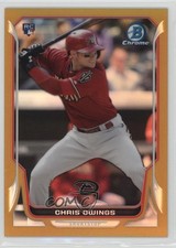 2014 Bowman Chrome Gold Refractor 17/50 Chris Owings #24 4l3