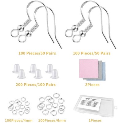 Hypoallergenic Fish Hook Earrings Making Set