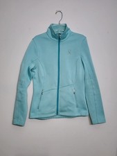 Spyder Core Full Zip Mid-Weight Sweater Jacket Teal Blue Women  s Size Small