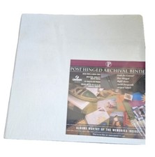 Canson 12x12 Post Hinged Archival Binder Album 10 Sheets/20 Pages WHITE/NEW