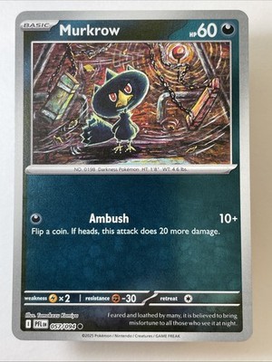 Murkrow 057/094 - Me02: Phantasmal Flames Reverse Holo (NM)