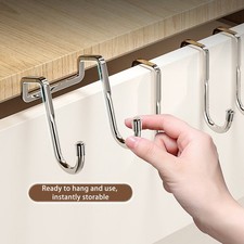 Double S Shaped Hook Stainless Steel Over The Door Drawer Cabinet Hanger