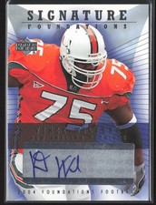 2004 Upper Deck Foundations #SF-VW Vince Wilfork Signature Foundations Auto